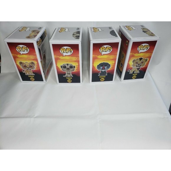 Lion King Funko Pop Bundle - Rafiki, Scar, Timon, Simba - Picture 4 of 10